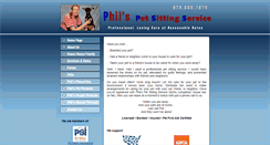 Desktop Screenshot of philspetsitting.com